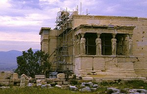 Athen - Akropolis - Karyatiden am Erechtheion