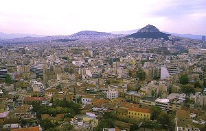 Athen - Hintergrund: Lykabettos-Hügel