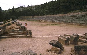 Das Stadion in Delphi