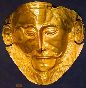 Mykenische Goldmaske des Agamemnon